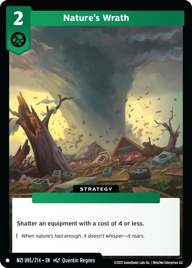 Nature's Wrath - MZ1-095 - MetaZoo Base Set