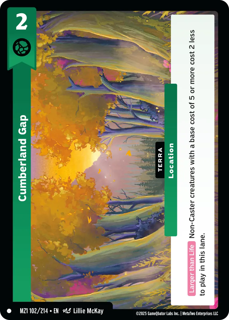Cumberland Gap - MZ1-102 - MetaZoo Base Set