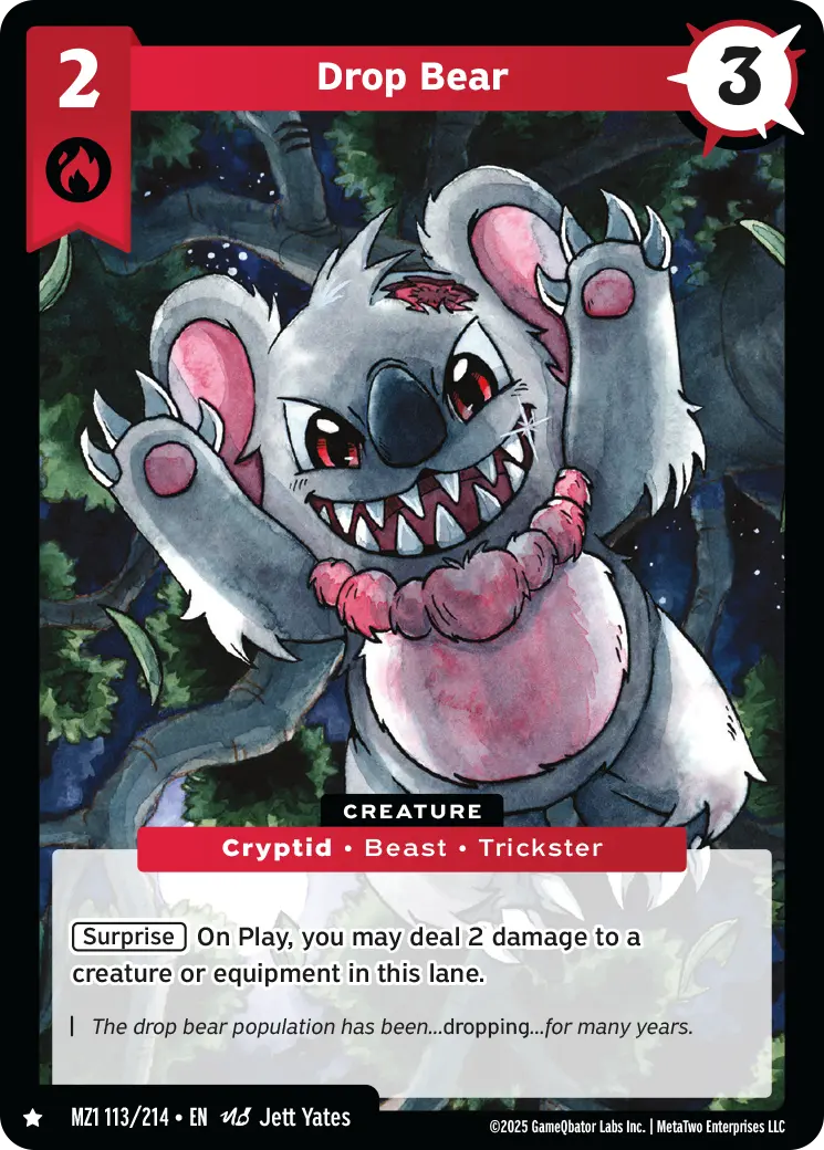 Drop Bear - MZ1-113 - MetaZoo Base Set