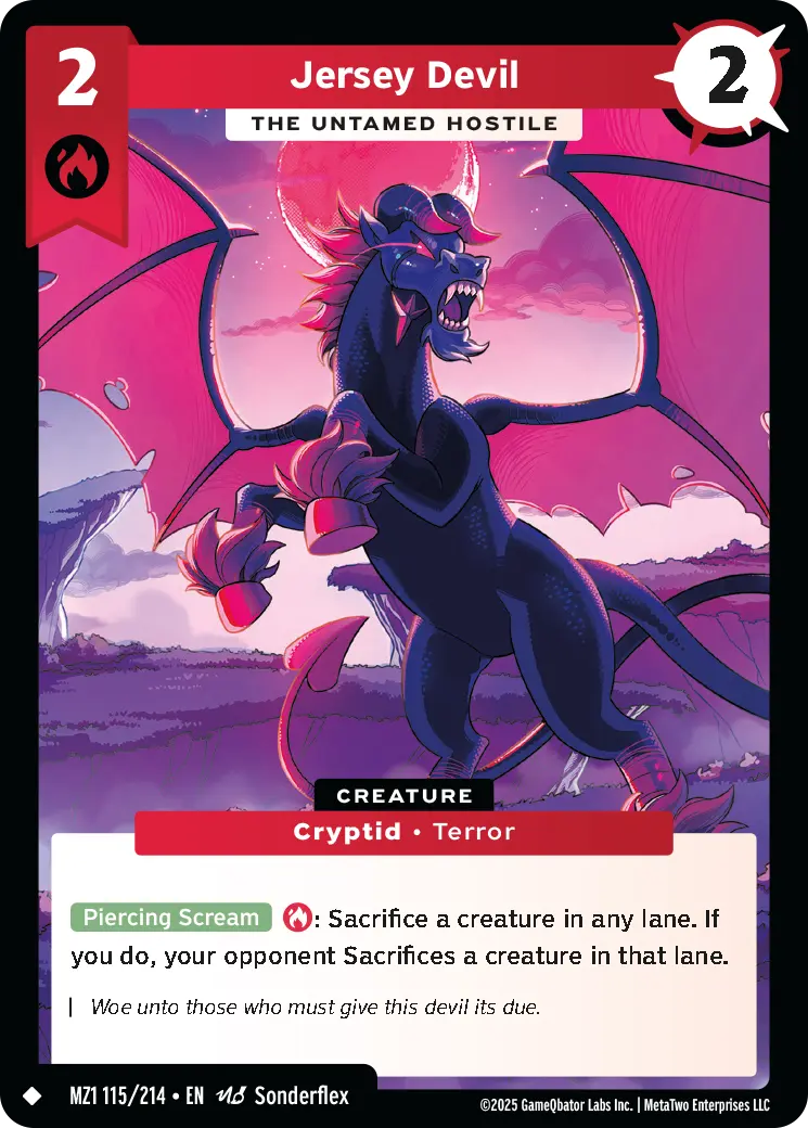 Jersey Devil - The Untamed Hostile - MZ1-115 - MetaZoo Base Set