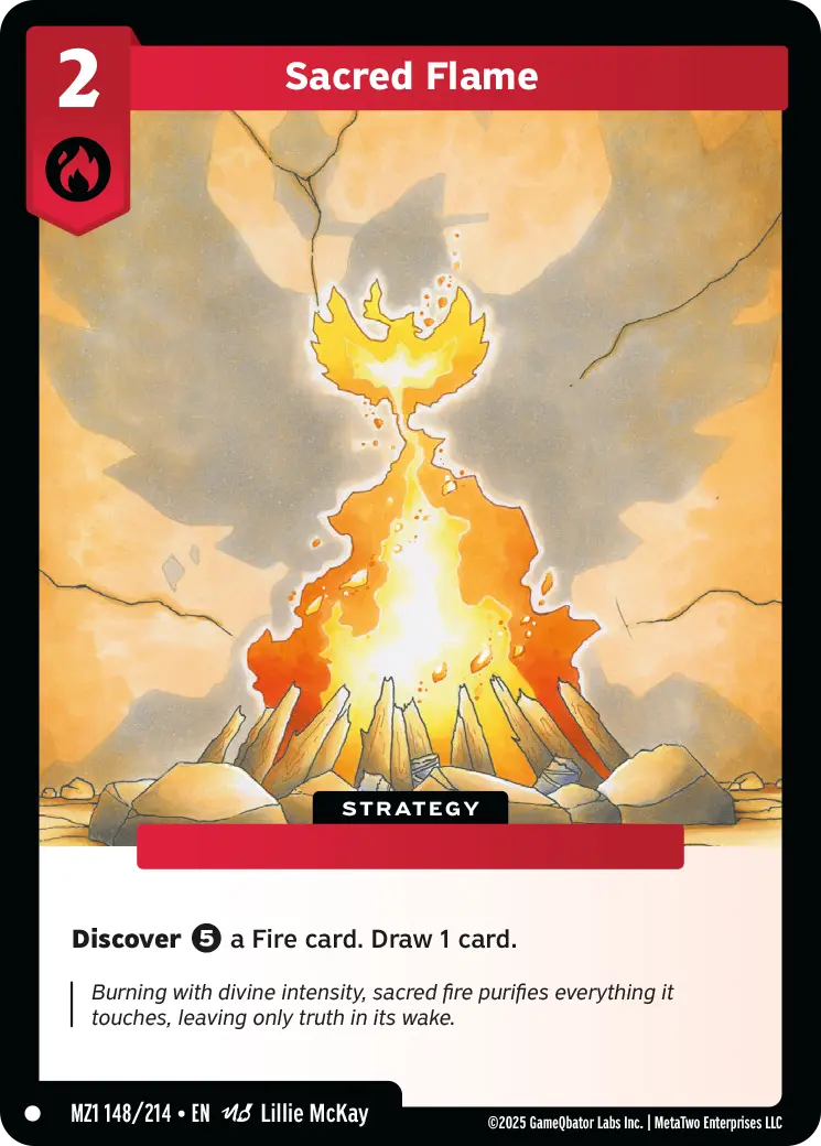 Sacred Flame - MZ1-148 - MetaZoo Base Set