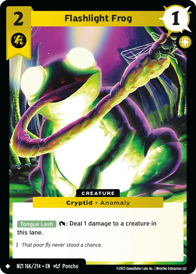Flashlight Frog - MZ1-166 - MetaZoo Base Set