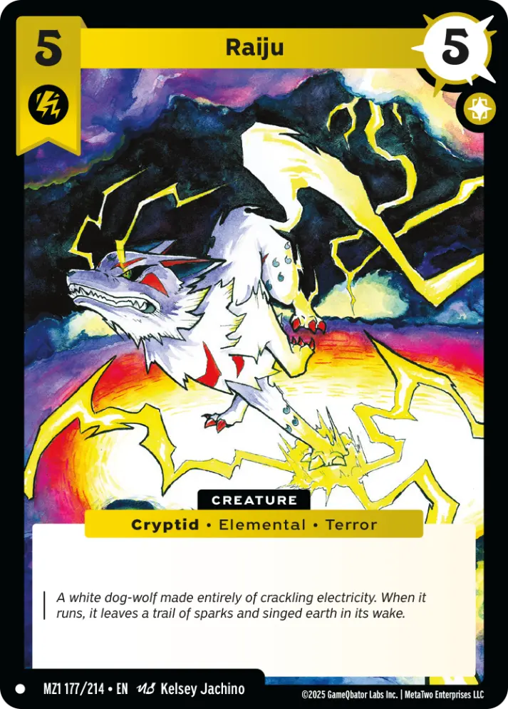 Raiju - MZ1-177 - MetaZoo Base Set