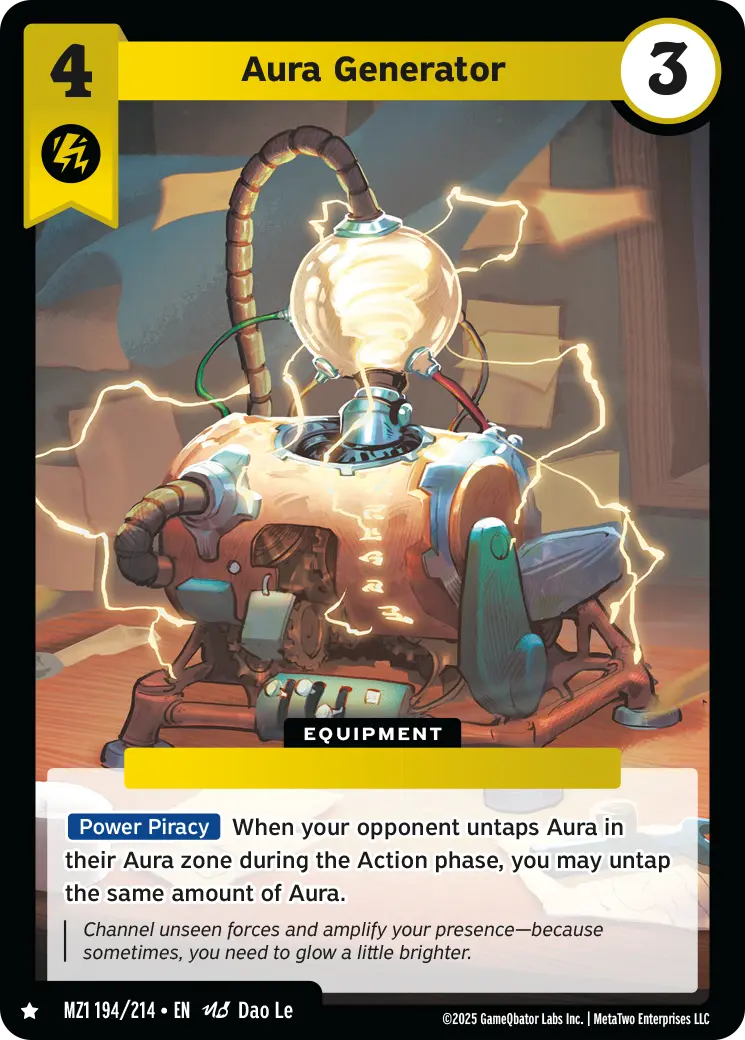Aura Generator - MZ1-194 - MetaZoo Base Set