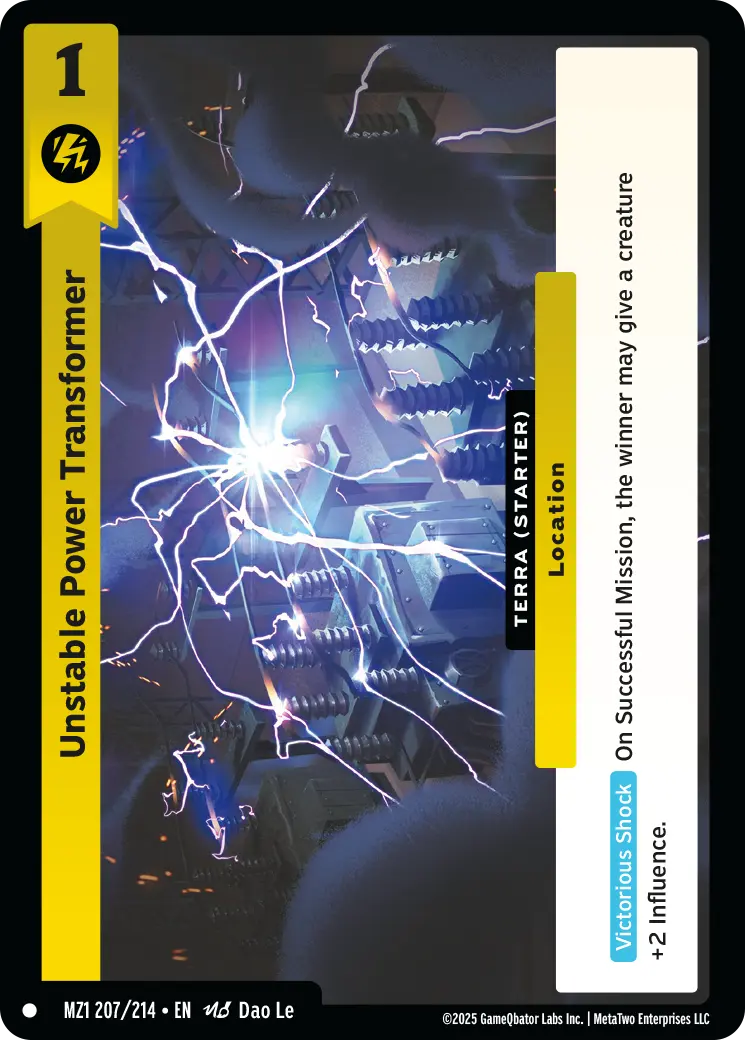 Unstable Power Transformer - MZ1-207 - MetaZoo Base Set