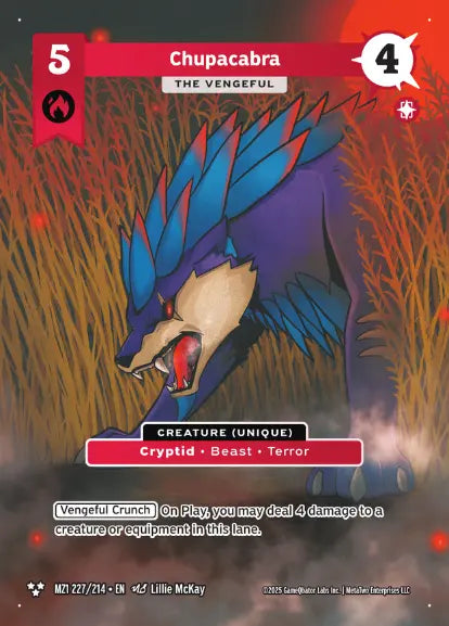 Chupacabra - The Vengeful - MZ1-227 - MetaZoo Base Set