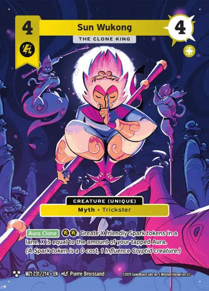 Sun Wukong - The Clone King - MZ1-231 - MetaZoo Base Set