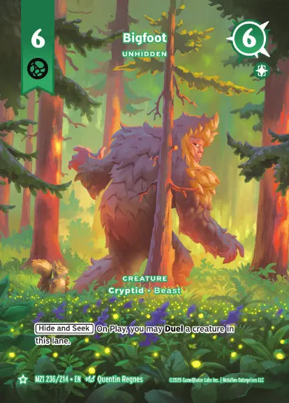 Bigfoot - Unhidden - MZ1-236 - MetaZoo Base Set