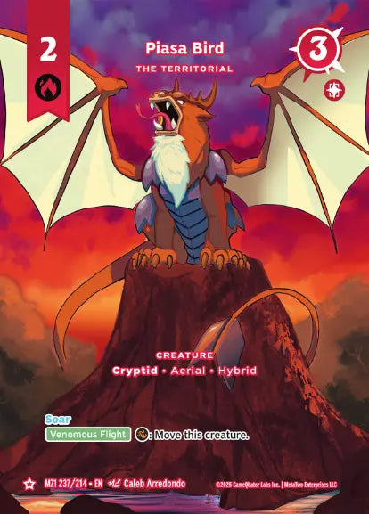 Piasa Bird - The Territorial - MZ1-237 - MetaZoo Base Set