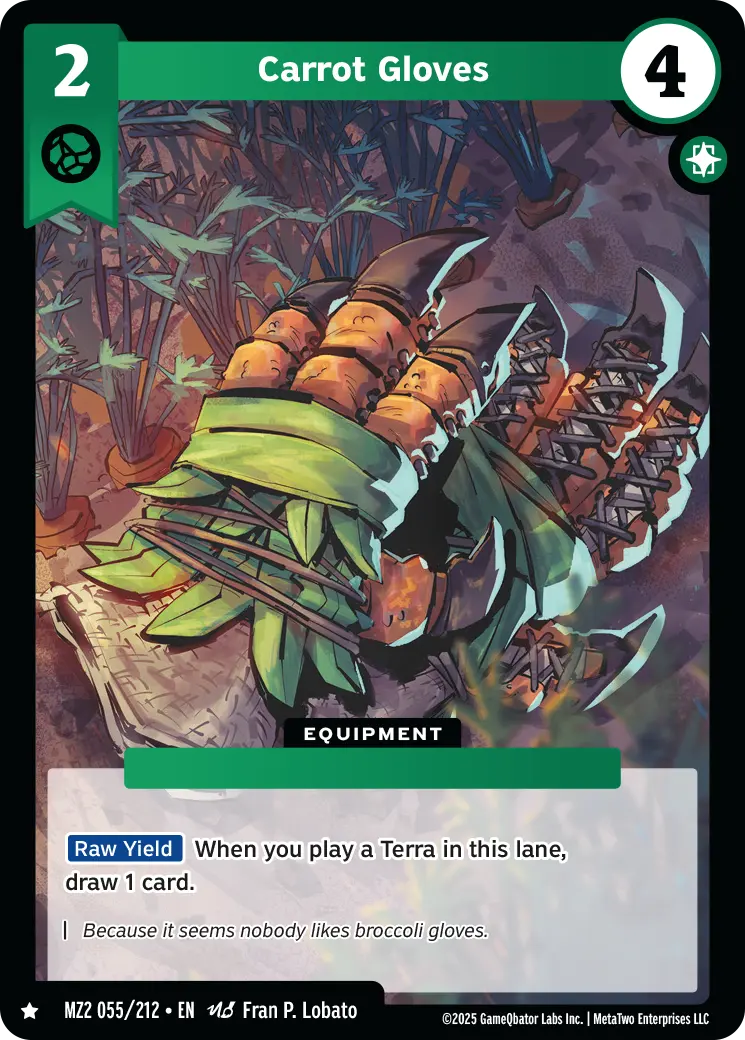 Carrot Gloves - MZ2-055 - MetaZoo Torrential Tides