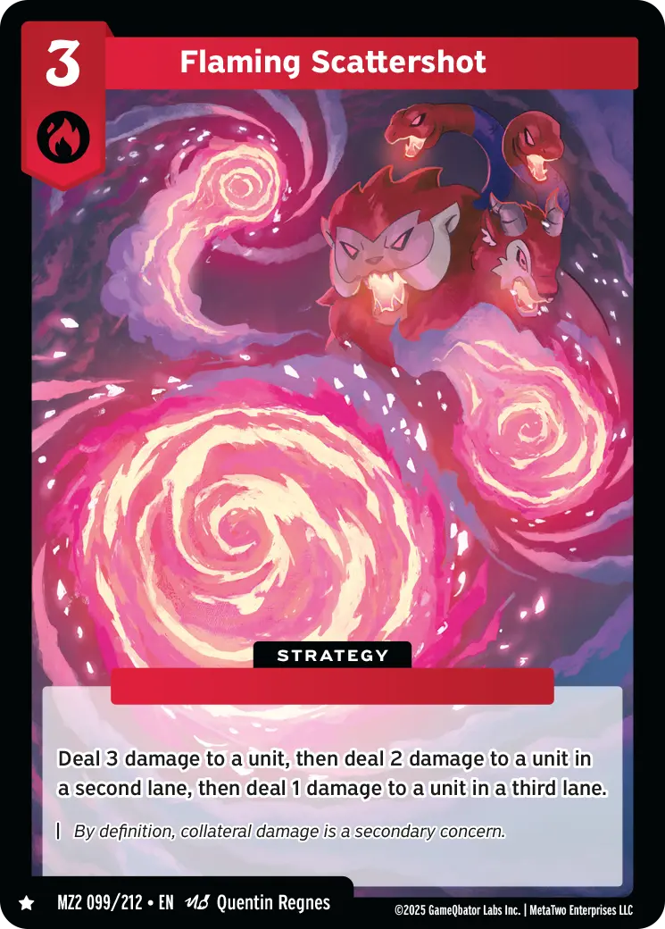 Flaming Scattershot - MZ2-099 - MetaZoo Torrential Tides