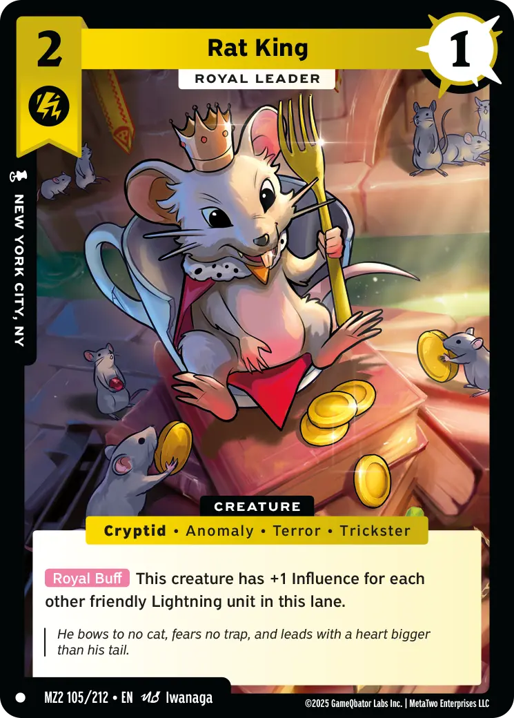 Rat King - Royal Leader - MZ2-105 - MetaZoo Torrential Tides