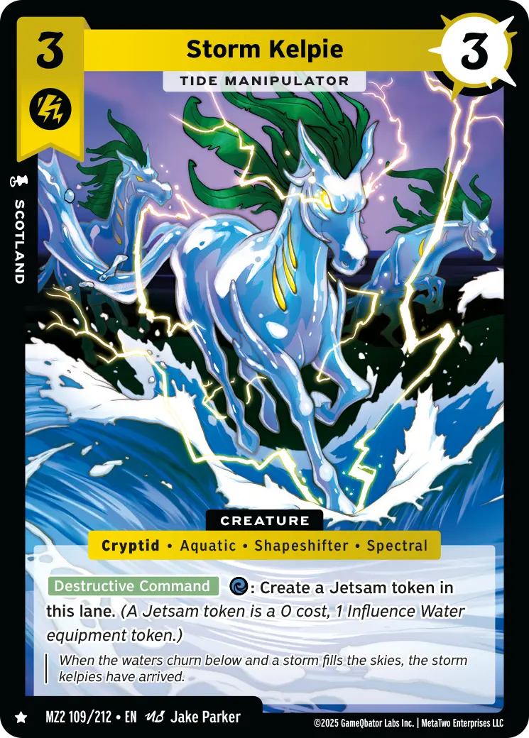 Storm Kelpie - Tide Manipulator - MZ2-109 - MetaZoo Torrential Tides