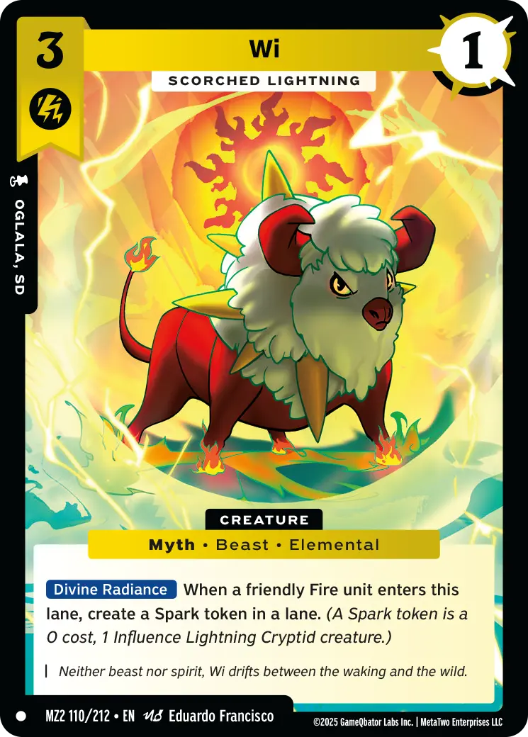 Wi - Scorched Lightning - MZ2-110 - MetaZoo Torrential Tides
