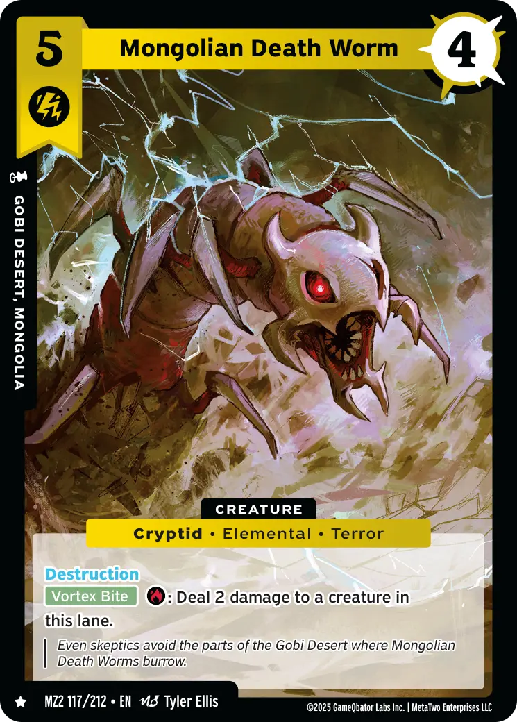 Mongolian Death Worm - MZ2-117 - MetaZoo Torrential Tides