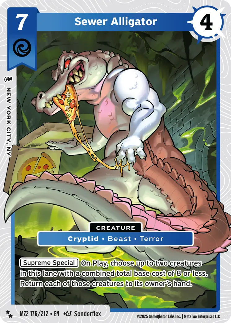 Sewer Alligator - MZ2-176 - MetaZoo Torrential Tides