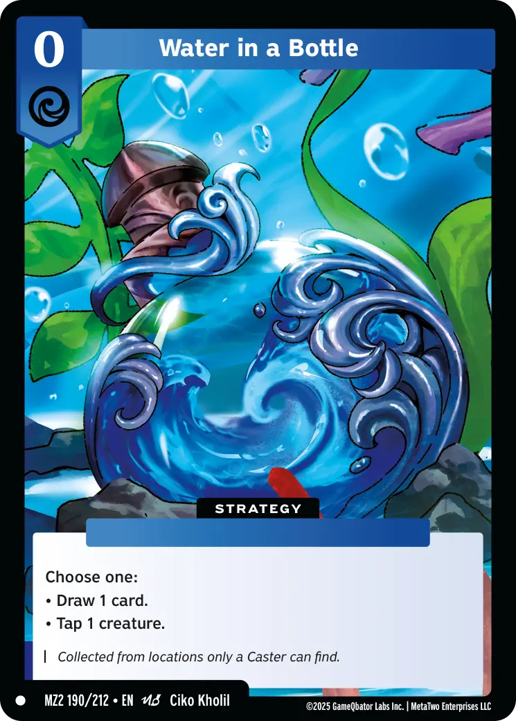 Water in a Bottle - MZ2-190 - MetaZoo Torrential Tides