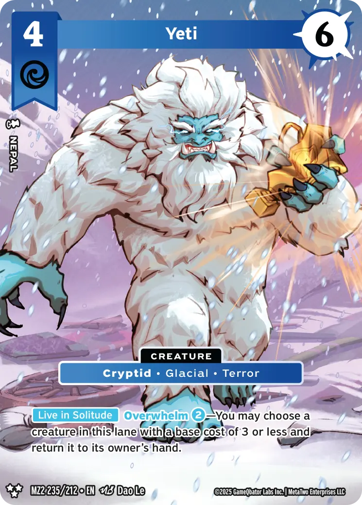 Yeti - MZ2-235 - MetaZoo Torrential Tides