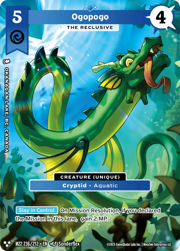 Ogopogo - The Reclusive - MZ2-236 - MetaZoo Torrential Tides