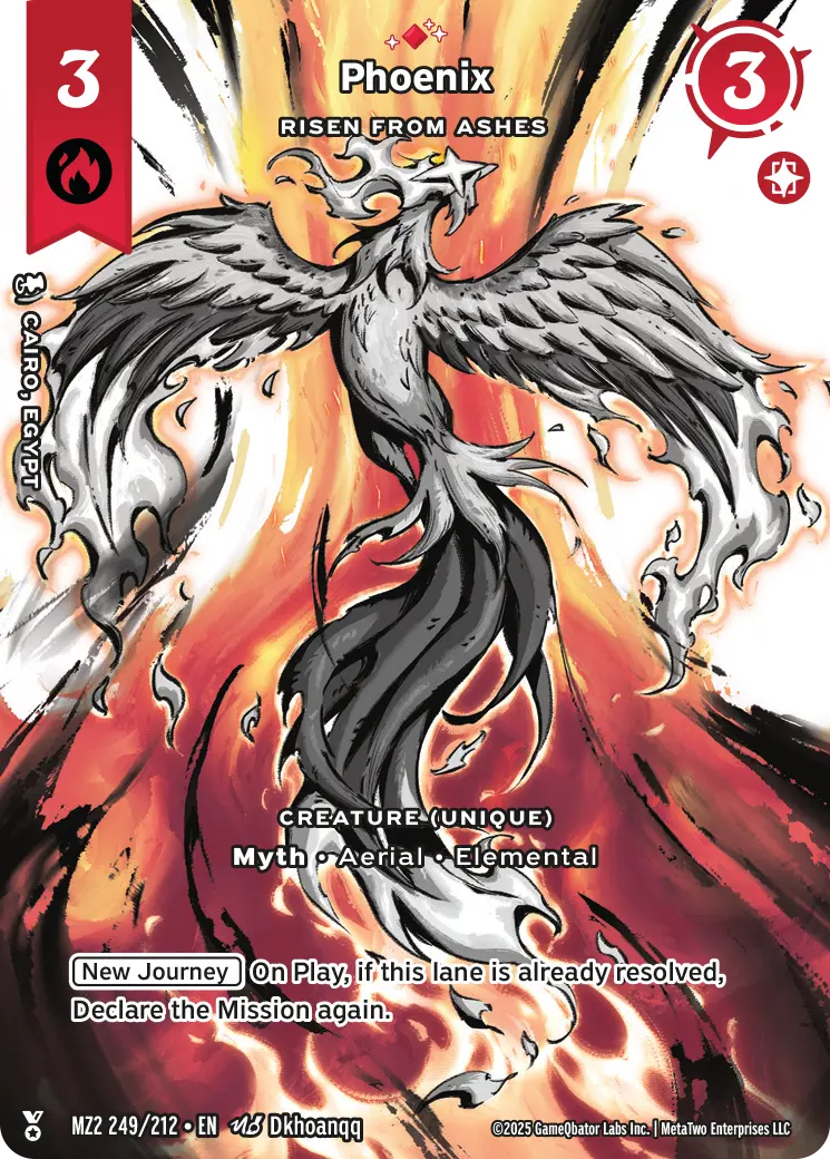 Phoenix - Risen From Ashes - MZ2-249 - MetaZoo Torrential Tides
