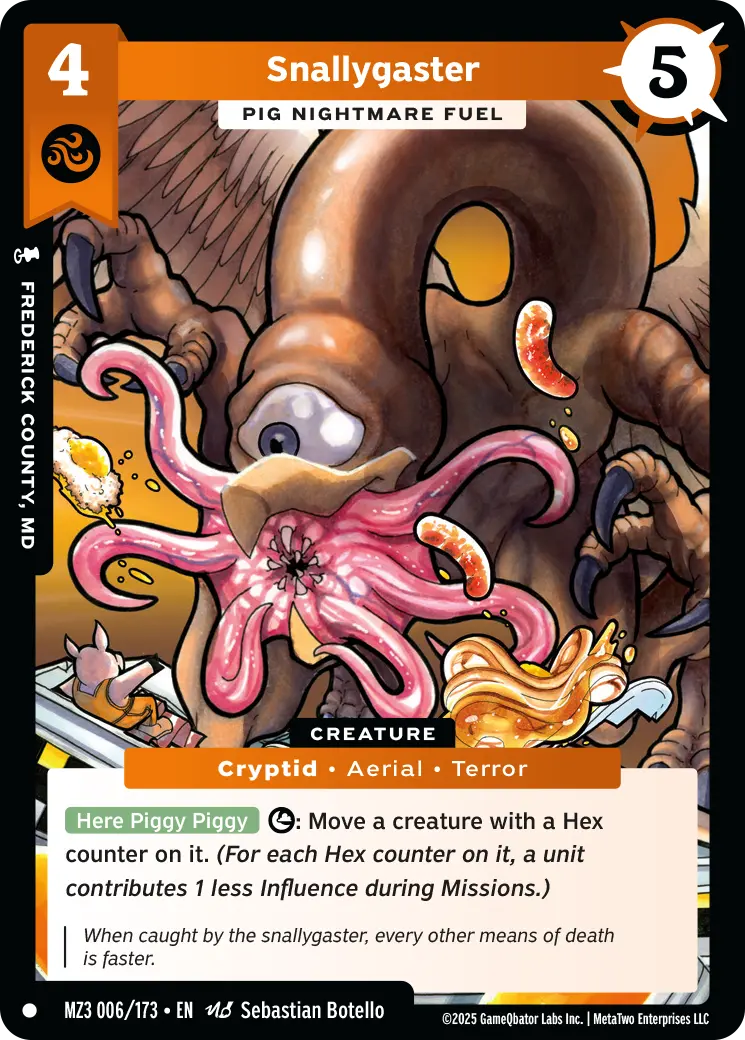 Snallygaster - Pig Nightmare Fuel - MZ3-006 - MetaZoo Secret Shadows
