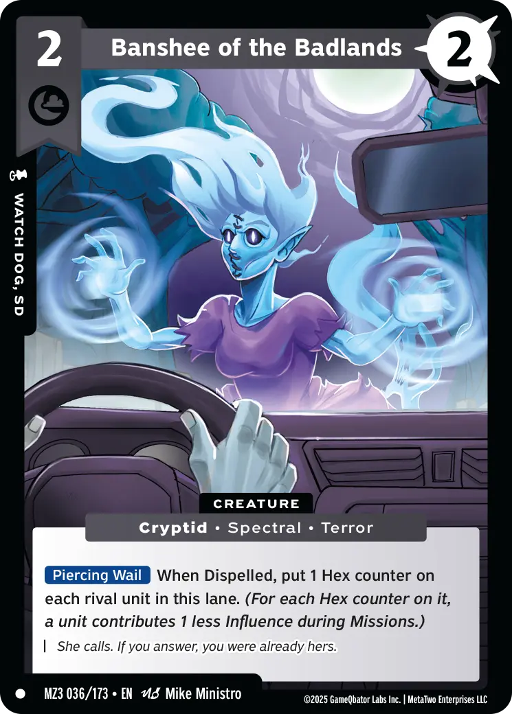 Banshee of the Badlands - MZ3-036 - MetaZoo Secret Shadows
