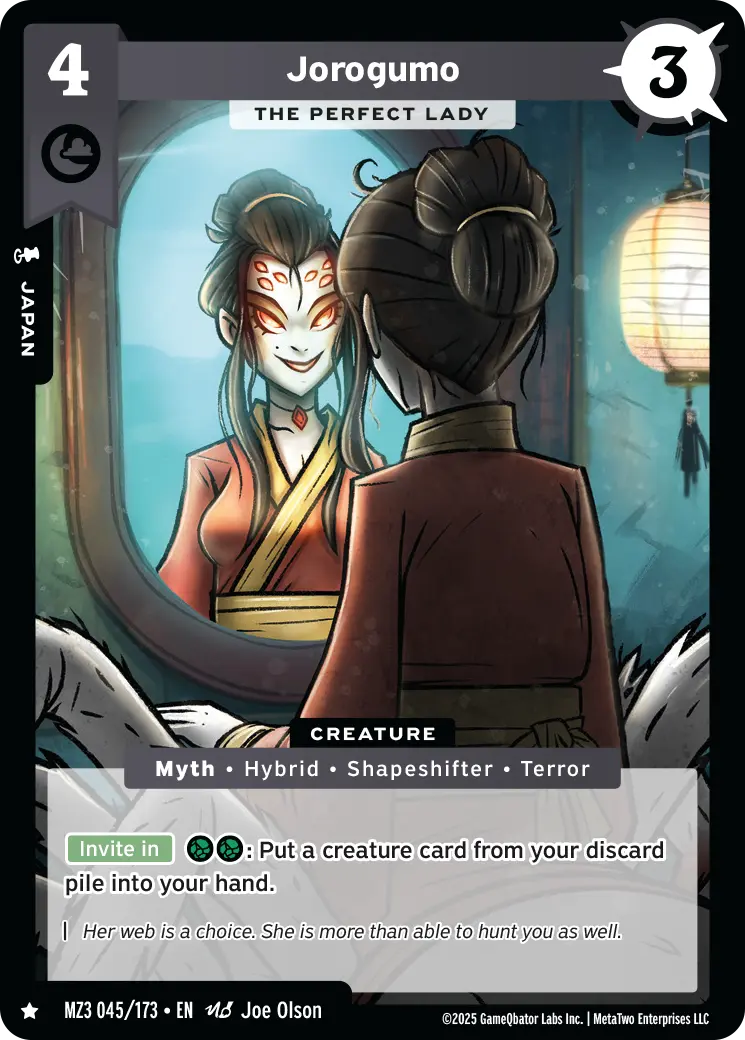 Jorogumo - The Perfect Lady - MZ3-045 - MetaZoo Secret Shadows