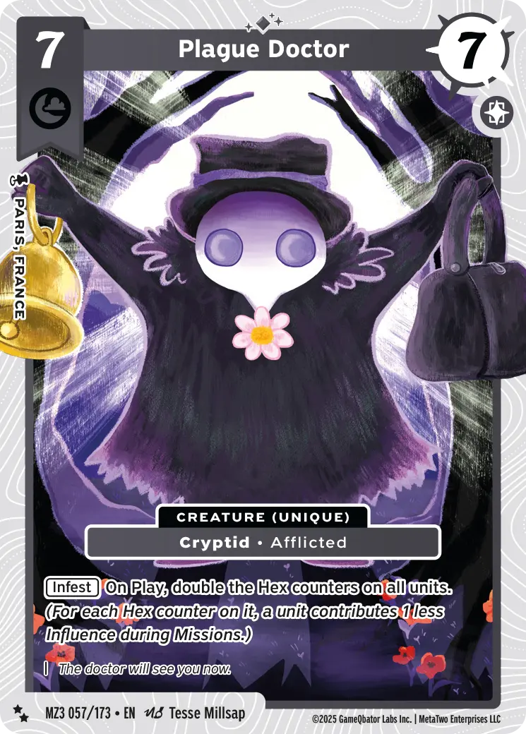 Plague Doctor - MZ3-057 - MetaZoo Secret Shadows