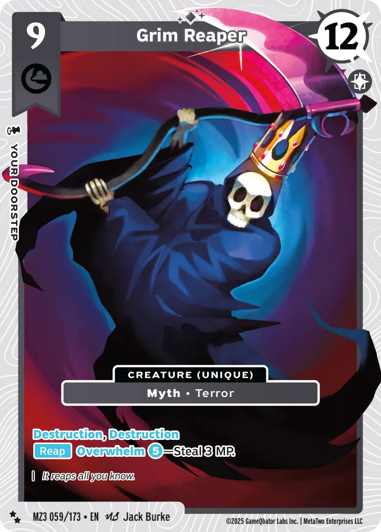 Grim Reaper - MZ3-059 - MetaZoo Secret Shadows
