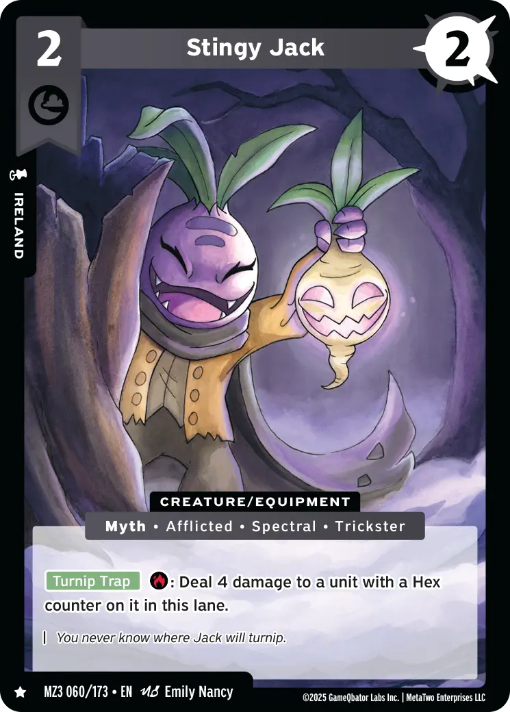 Stingy Jack - MZ3-060 - MetaZoo Secret Shadows