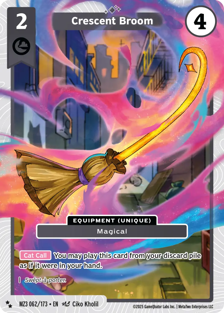 Crescent Broom - MZ3-062 - MetaZoo Secret Shadows
