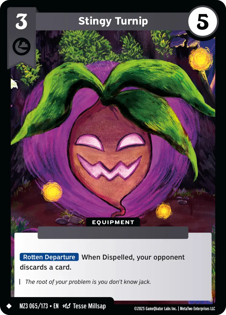 Stingy Turnip - MZ3-065 - MetaZoo Secret Shadows