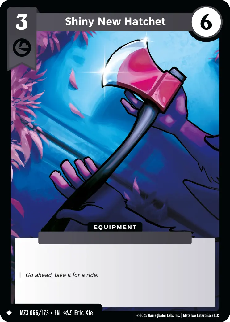 Shiny New Hatchet - MZ3-066 - MetaZoo Secret Shadows