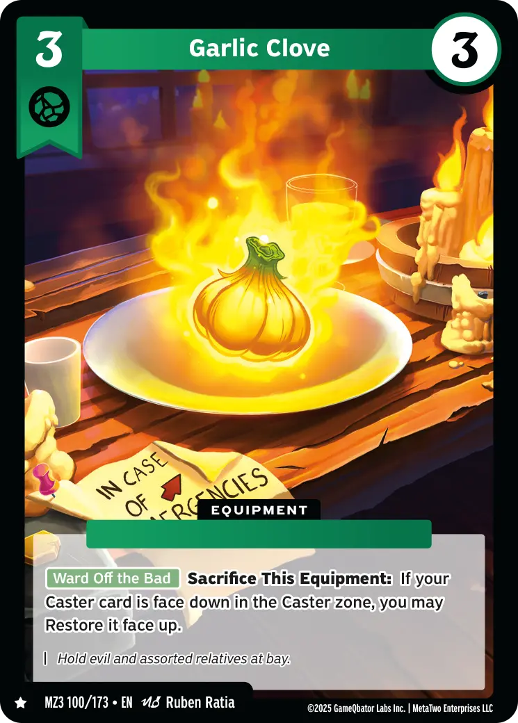 Garlic Clove - MZ3-100 - MetaZoo Secret Shadows