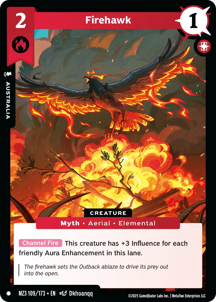 Firehawk - MZ3-109 - MetaZoo Secret Shadows