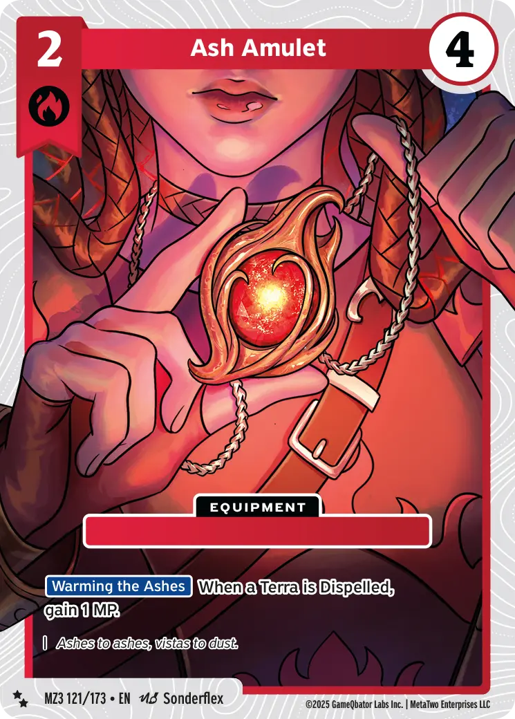 Ash Amulet - MZ3-121 - MetaZoo Secret Shadows