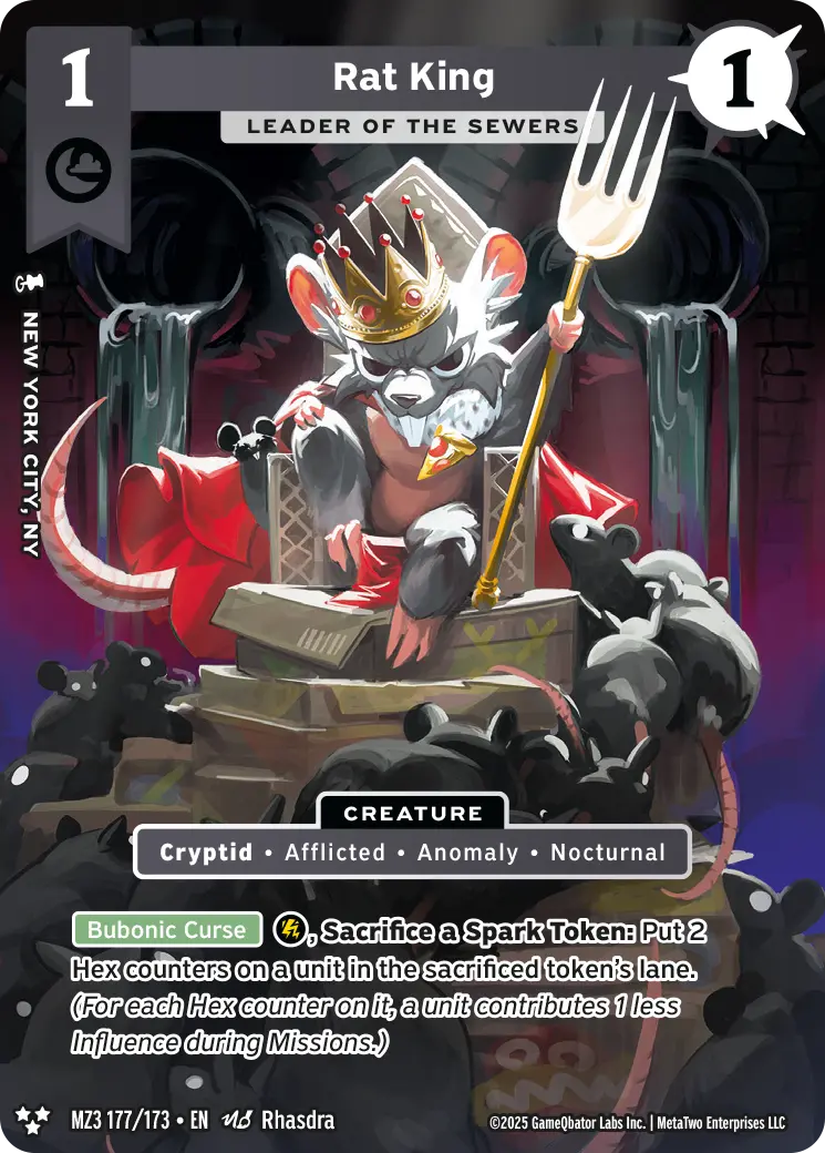 Rat King - Leader of the Sewers - MZ3-177 - MetaZoo Secret Shadows
