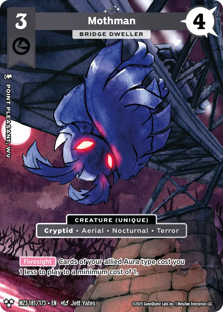 Mothman - Bridge Dweller - MZ3-181 - MetaZoo Secret Shadows