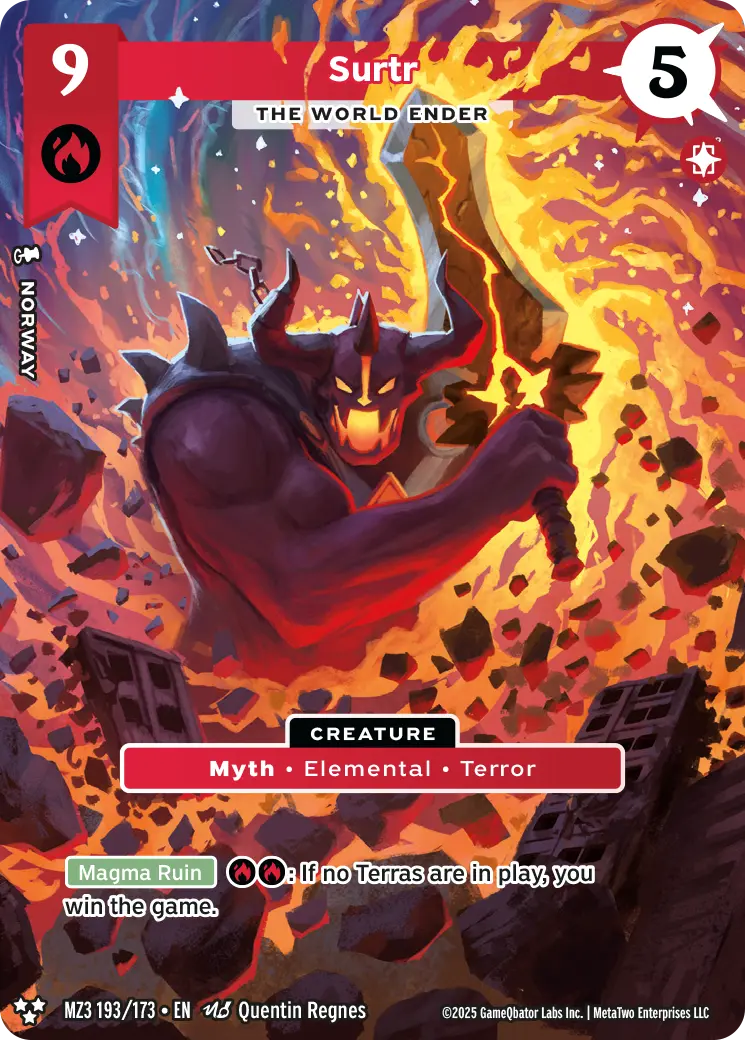 Surtr - The World Ender - MZ3-193 - MetaZoo Secret Shadows