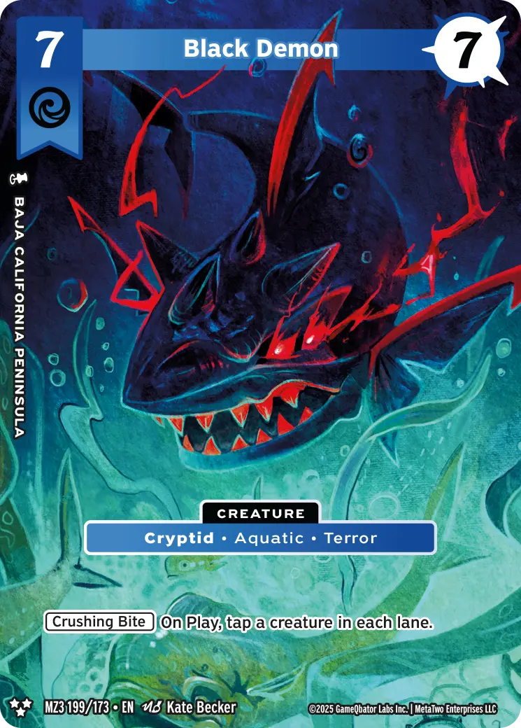 Black Demon - MZ3-199 - MetaZoo Secret Shadows