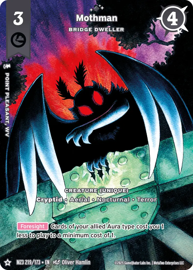 Mothman - Bridge Dweller - MZ3-219 - MetaZoo Secret Shadows