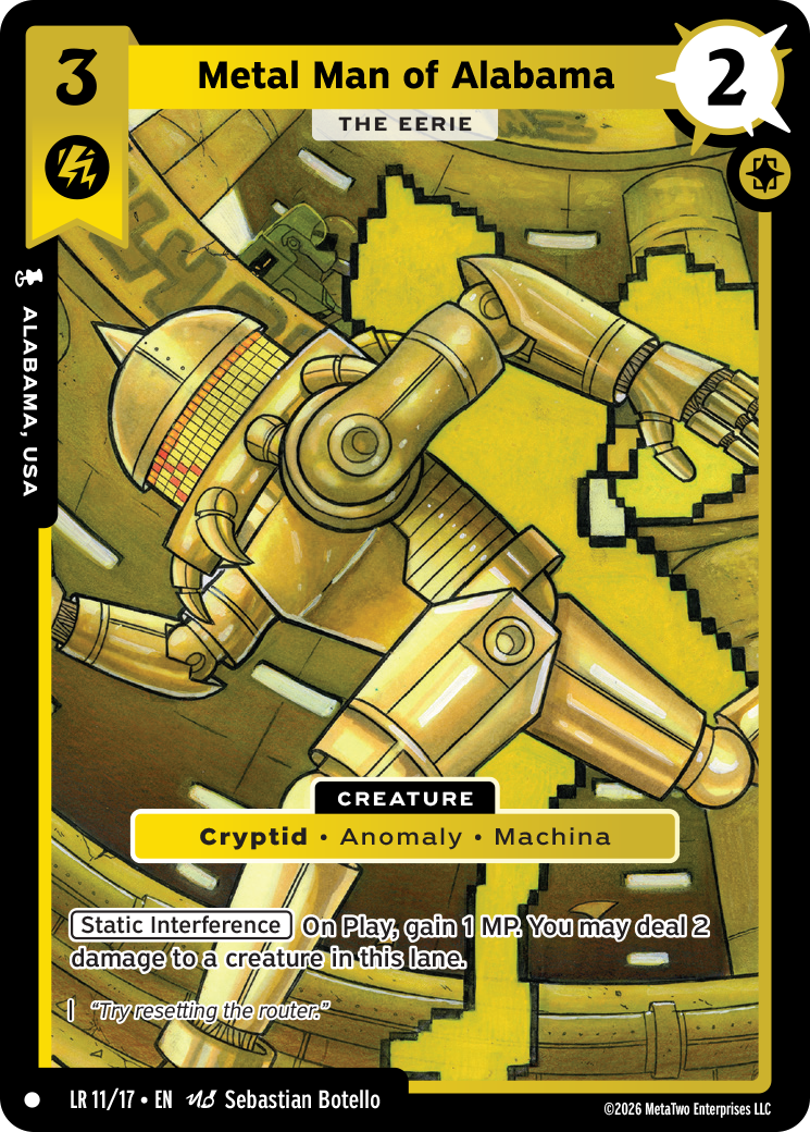 Metal Man of Alabama - The Eerie - LR-011 - MetaZoo Limited Release: Escape Polybius