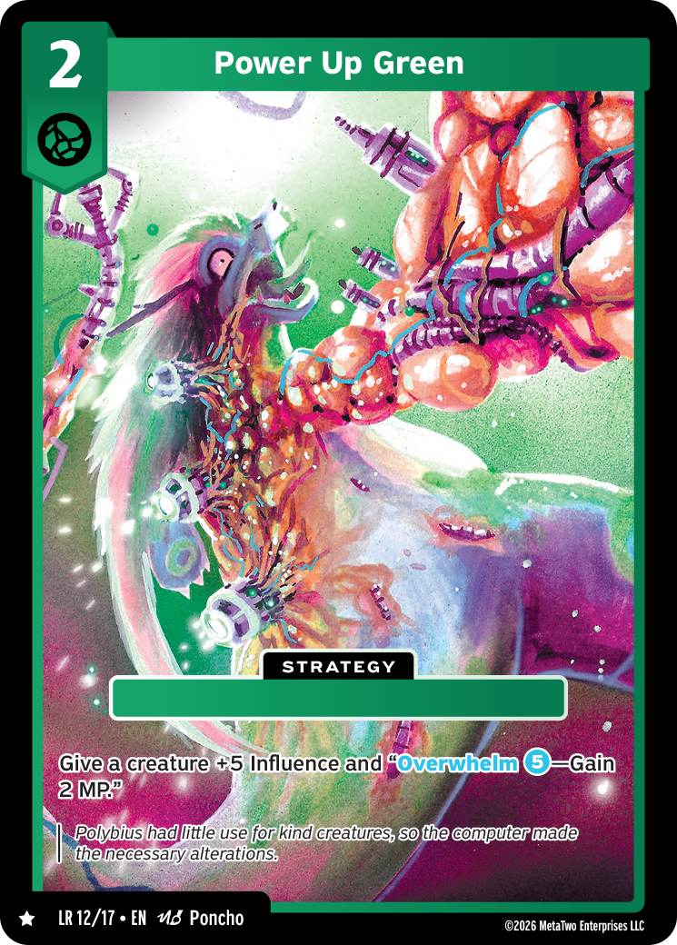 Power Up Green - LR-012 - MetaZoo Limited Release: Escape Polybius