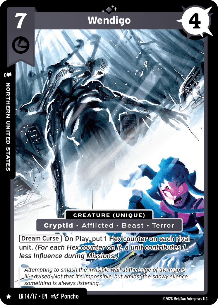 Wendigo - LR-014 - MetaZoo Limited Release: Escape Polybius