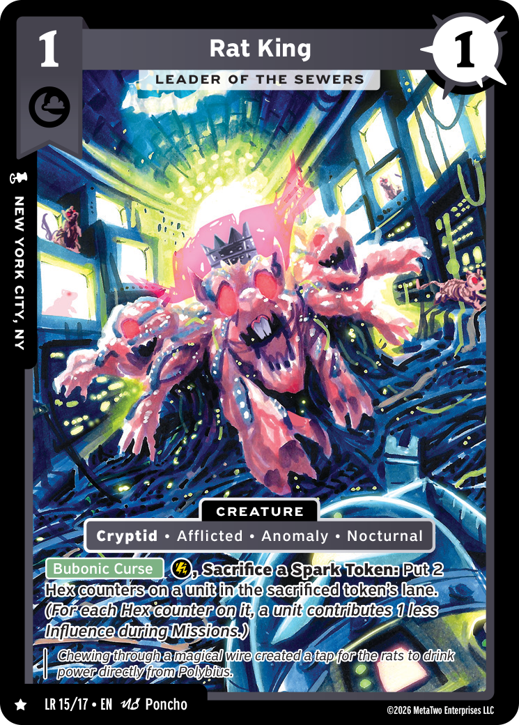 Rat King - Leader of the Sewers - LR-015 - MetaZoo Limited Release: Escape Polybius