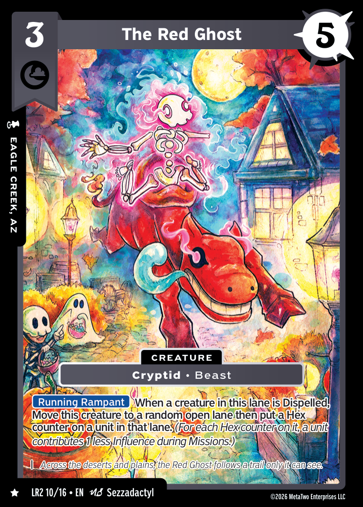 The Red Ghost - LR2-010 - MetaZoo Limited Release: Salem Nights