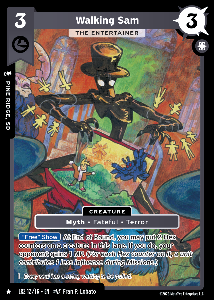 Walking Sam - The Entertainer - LR2-012 - MetaZoo Limited Release: Salem Nights