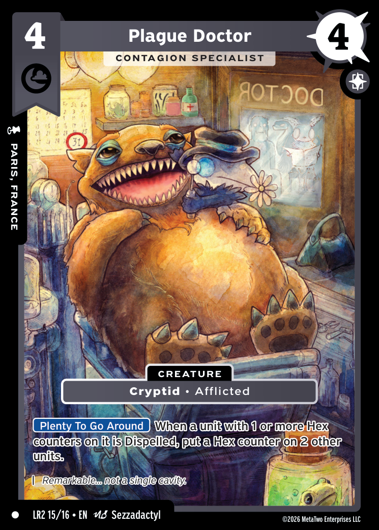 Plague Doctor - Contagion Specialist - LR2-015 - MetaZoo Limited Release: Salem Nights
